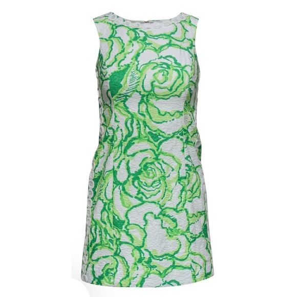 Lilly Pulitzer - Green & White
Textured Dress w/ Crochet Size 4 - Picture 1 of 6